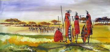 Con vistas a Homestead desde África Pinturas al óleo